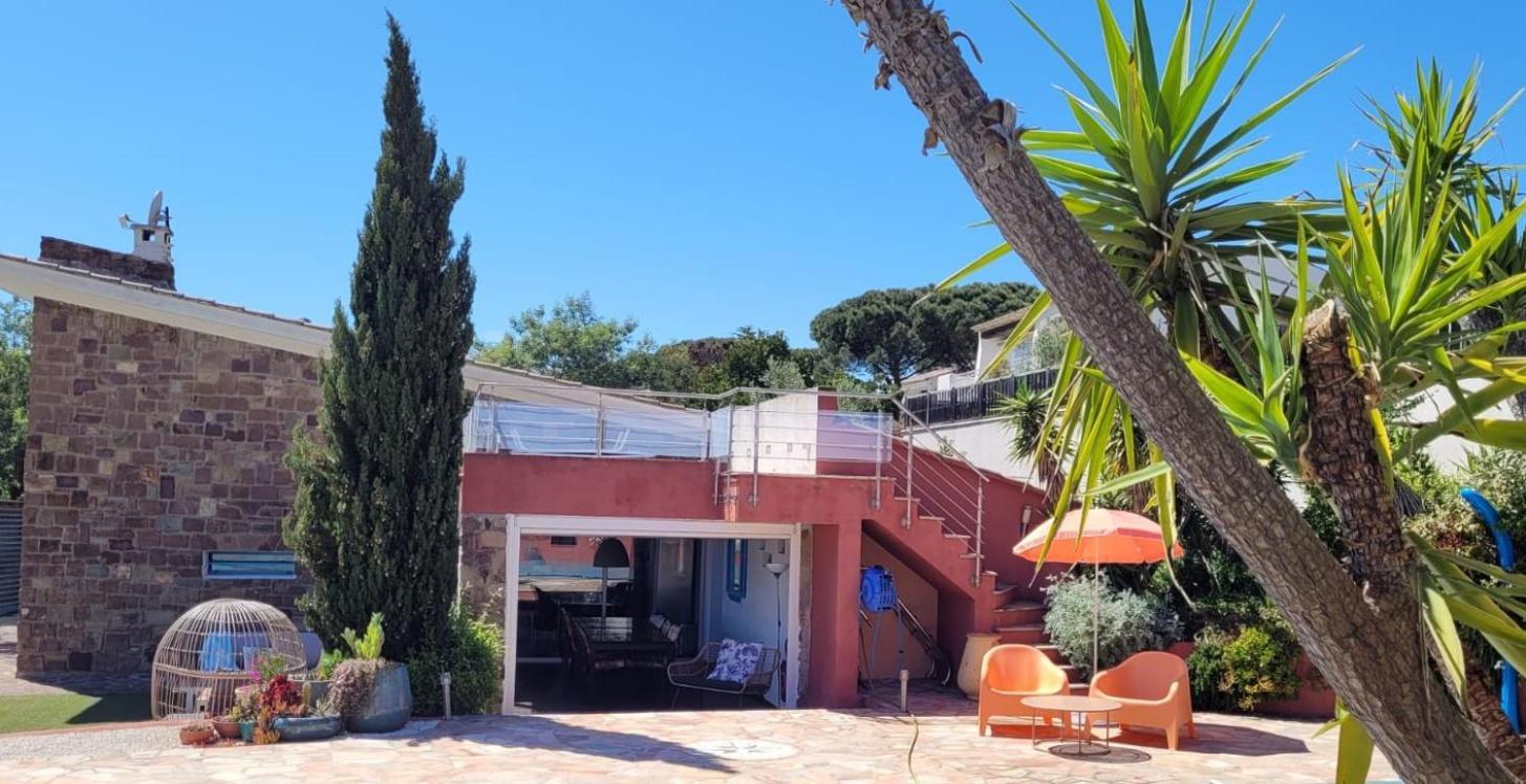 Villa Palm' Issambres 6-7 Personnes, Clim, Avec Piscine, Jardin Et Parking Prives La Garonnette-Plage Eksteriør billede